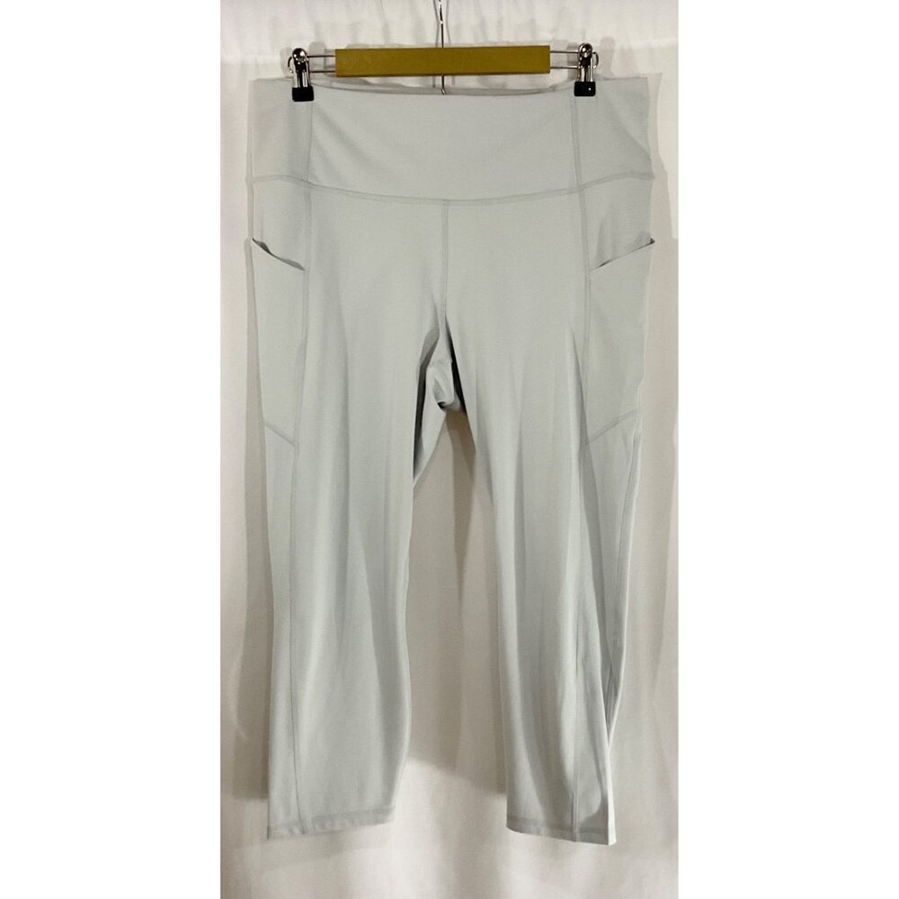 FABLETICS Oasis High-Waisted Capri Mineral Grey SZ 1X